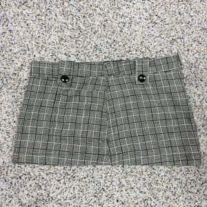 Super Low Fat Mini Skirt Womens Large Y2K Academia Grunge Geometric Plaid School